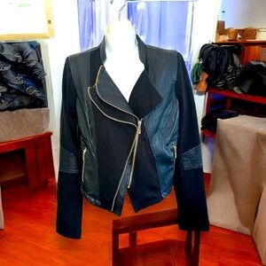 XOXO Faux Leather Motor Jacket